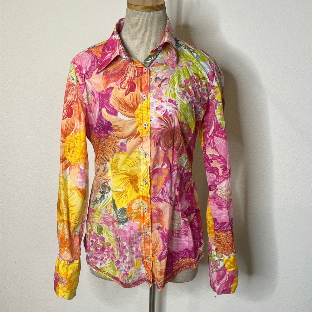 Georg Roth Floral Cotton Blouse